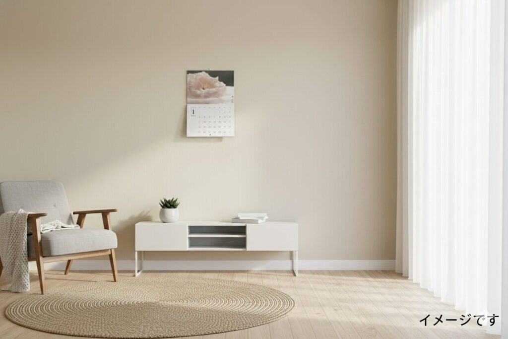 カレンダー2026を飾ったときのイメージ